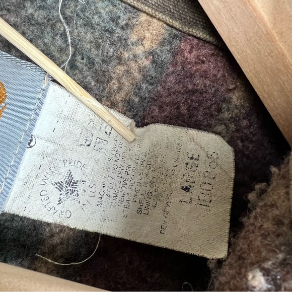 Vintage RARE Carhartt Detroit Olive JB0866 Blanket Lined Jacket - Picture 7 of 7